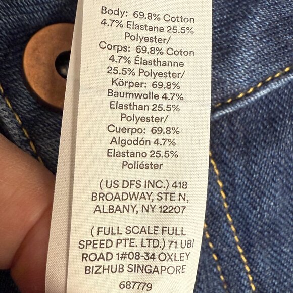 HALARA Women's NWT Flex Asymmetrical Low Rise Wide Leg Jeans | Size L Reg. - Picture 12 of 13